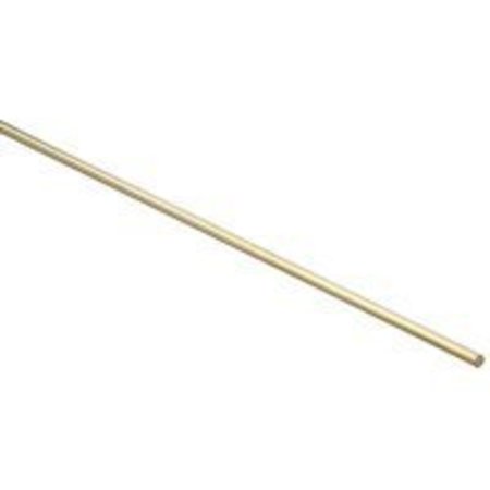 Stanley Stanley Hardware 215244 Smooth Rod, 36 in L, 1/4 in Dia, Brass N215-244